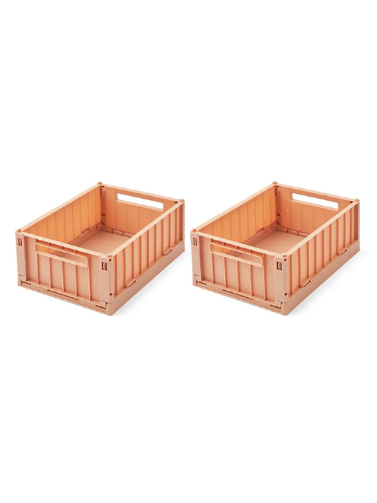 【キッズ】《LIEWOOD》Weston Storage Box Mサイズ   2個セット  / TUSCANY ROSE