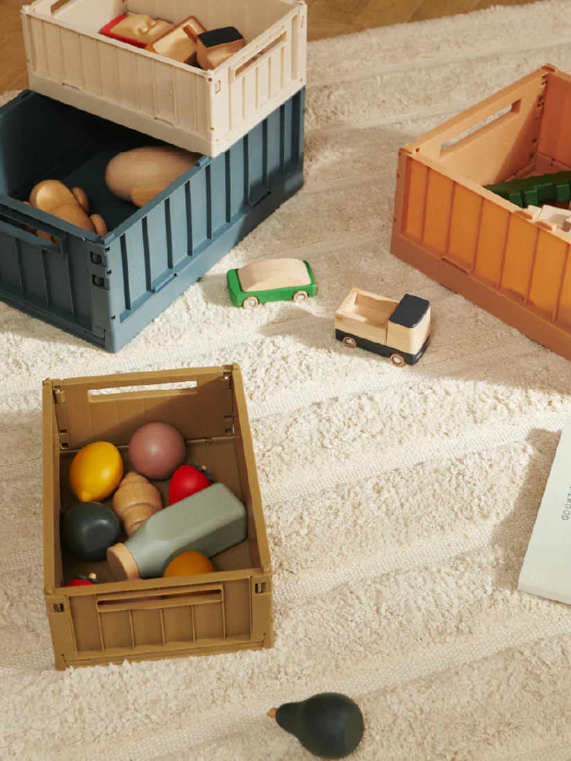 【キッズ】《LIEWOOD》Weston Storage Box Mサイズ 2個セット / OARTMEAL