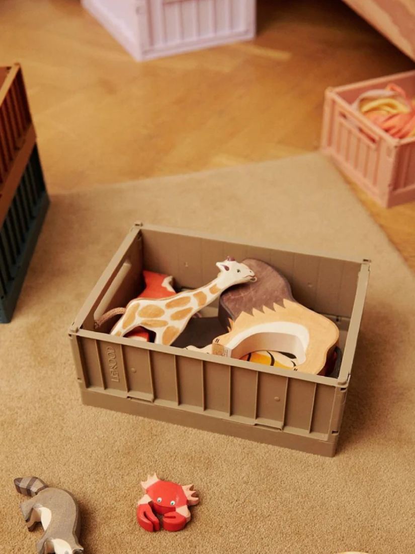 【キッズ】《LIEWOOD》Weston Storage Box Mサイズ 2個セット / OARTMEAL