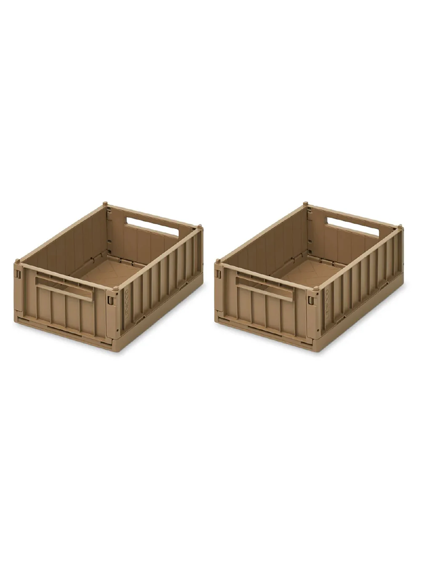 【キッズ】《LIEWOOD》Weston Storage Box Mサイズ 2個セット / OARTMEAL