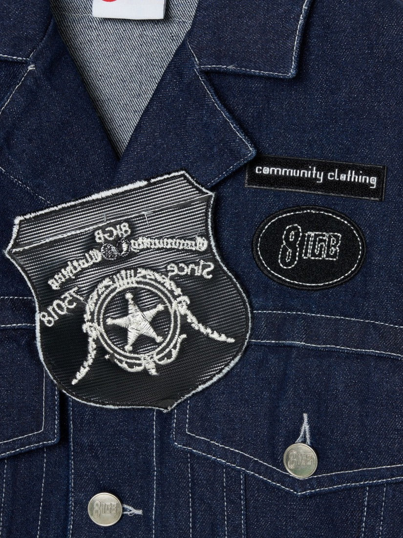 《8IGB community clothing》SHIELD デニムジャケット