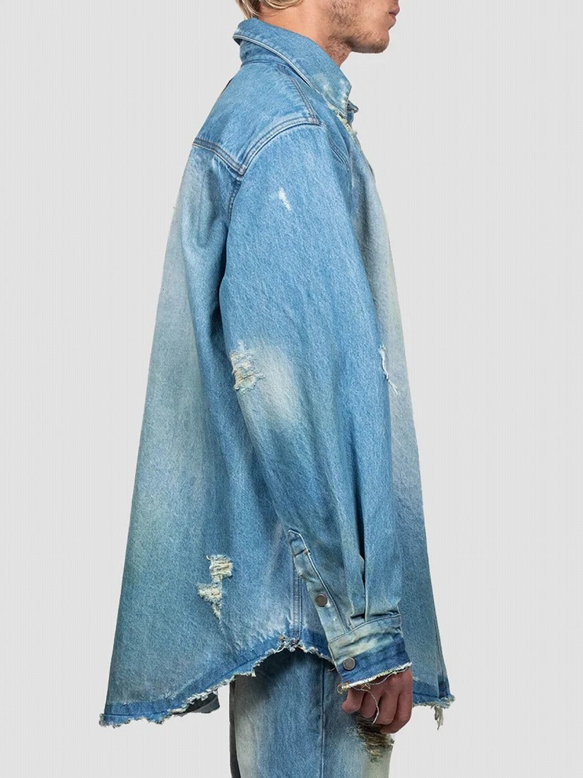 《EGONLAB》ENIM C OVERシャツ DENIM