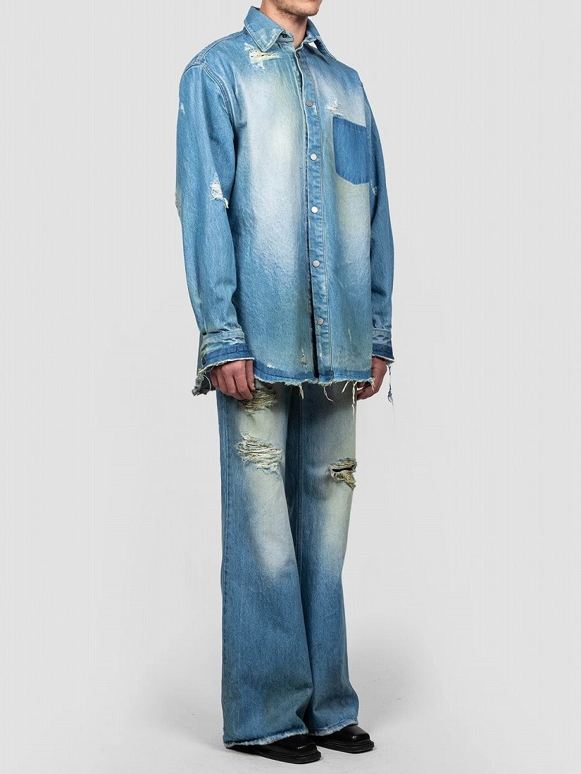 《EGONLAB》ENIM C OVERシャツ DENIM