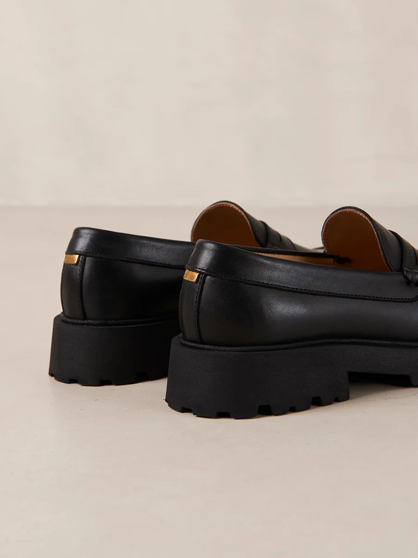 Dexter Black Leather Loafers