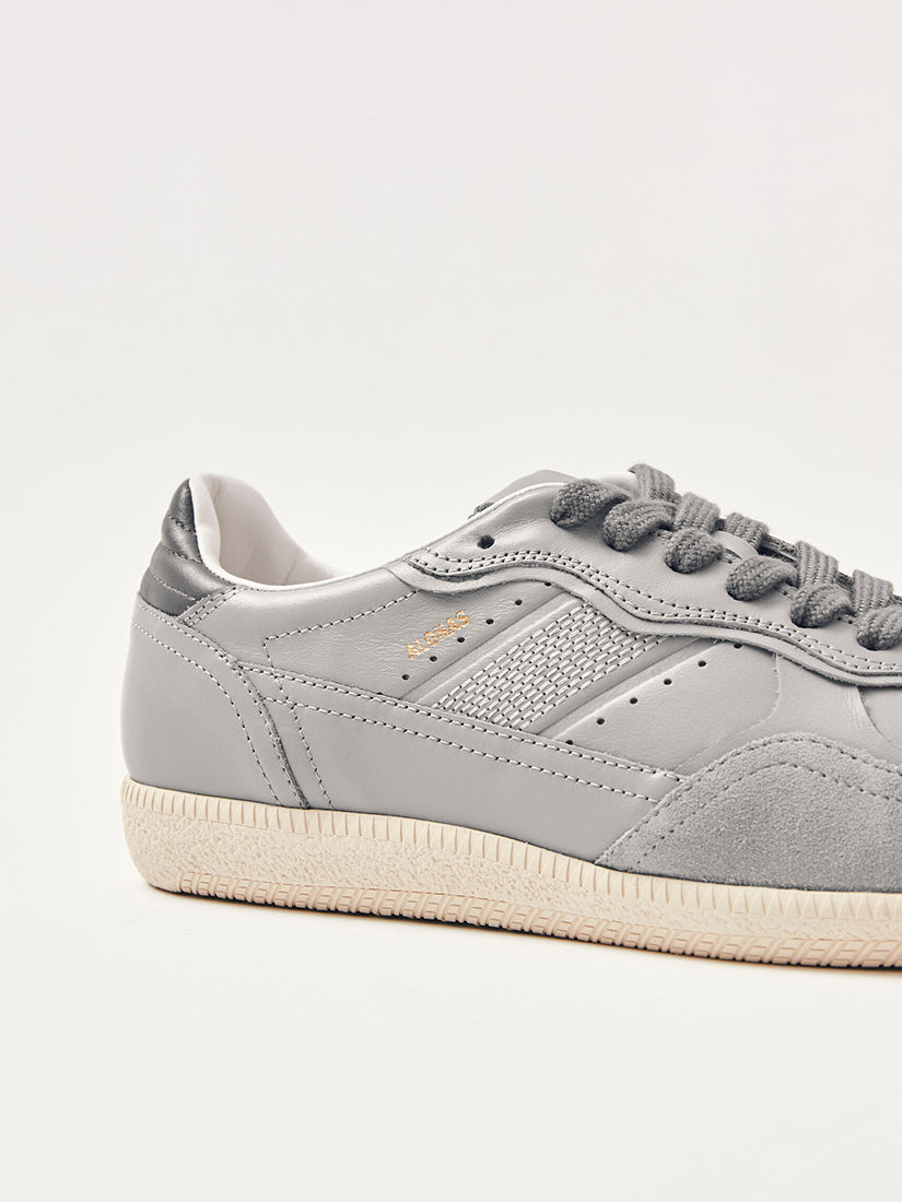 Rife Light Grey Leather Sneakers