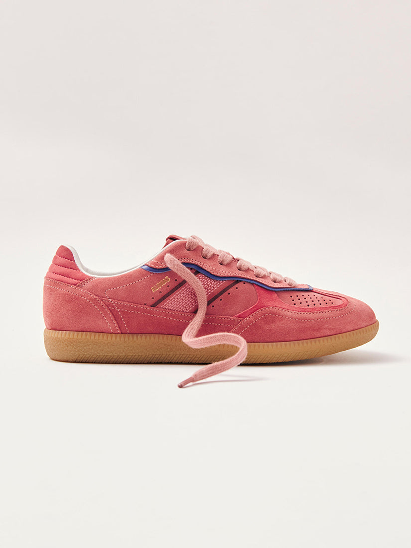 Rife Pink Leather Sneakers