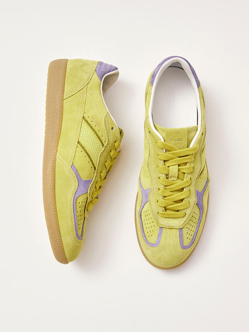 Rife Acid Green Leather Sneakers