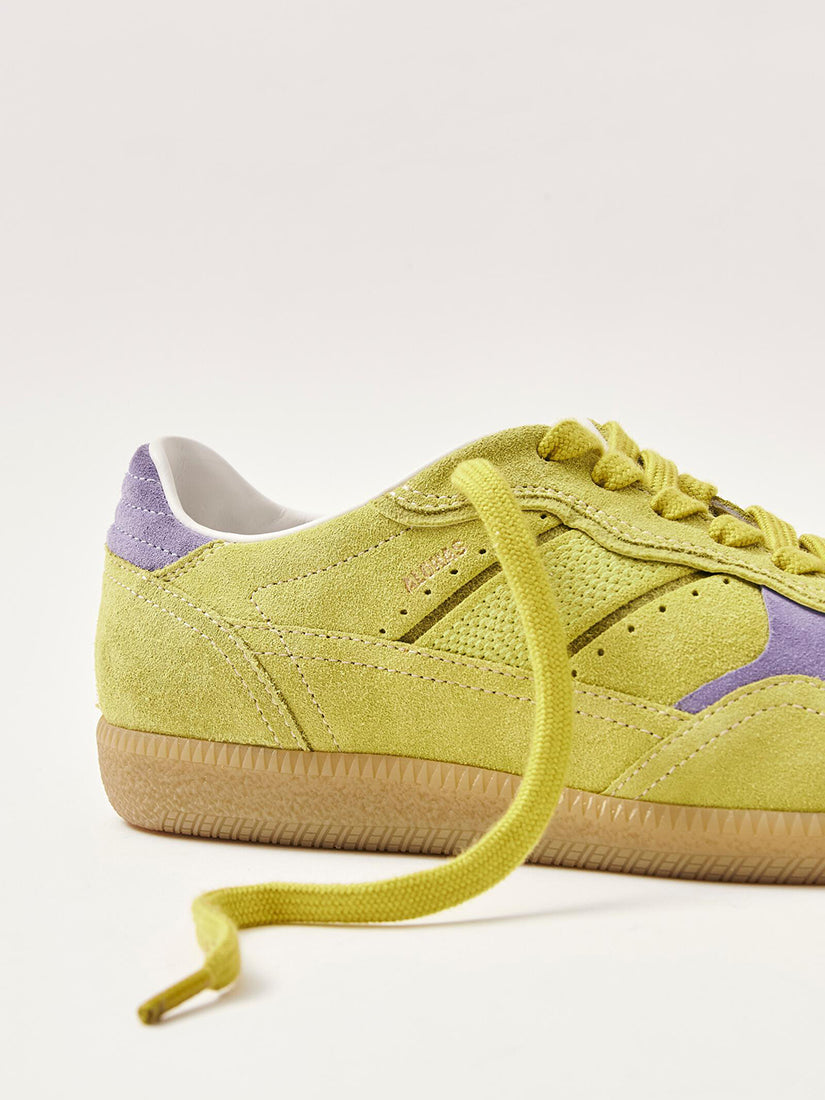 Rife Acid Green Leather Sneakers