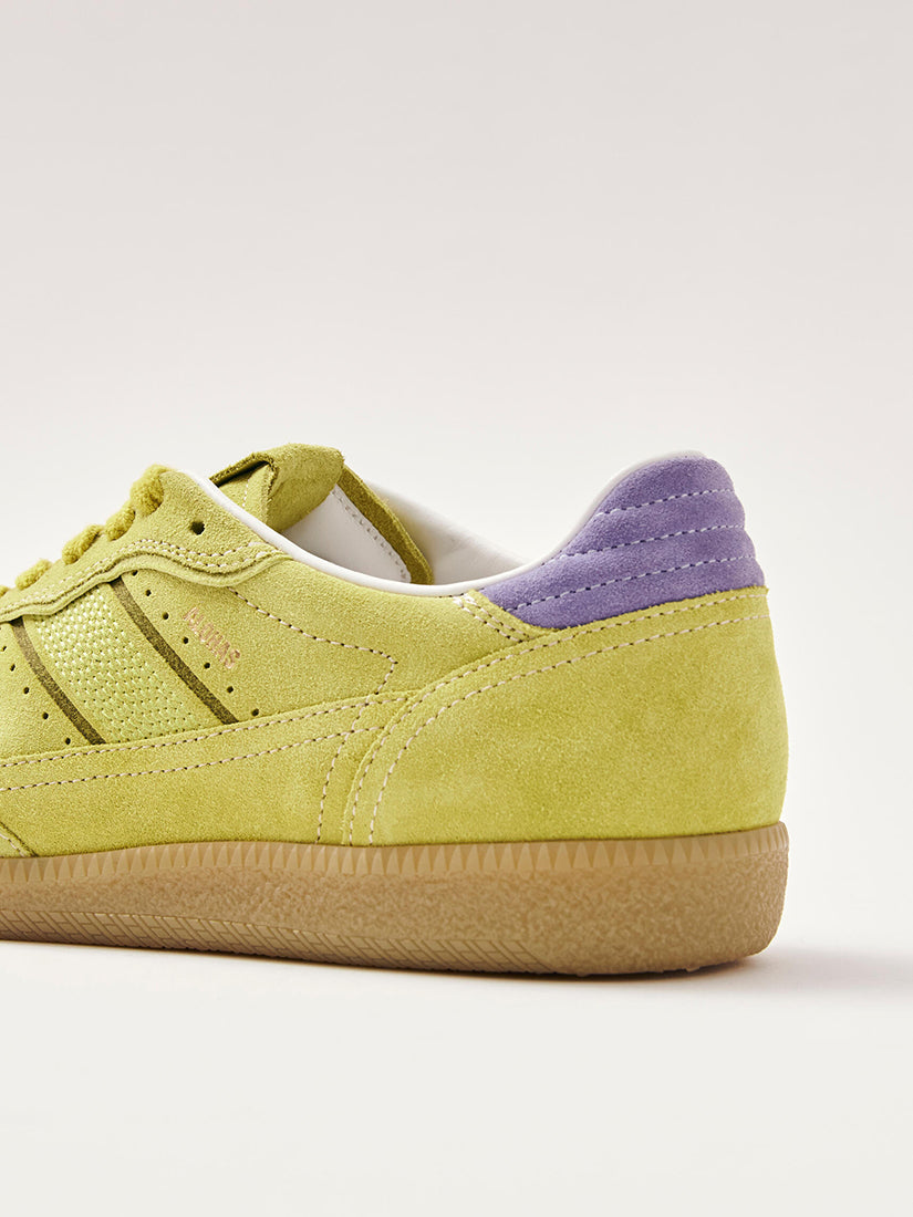 Rife Acid Green Leather Sneakers