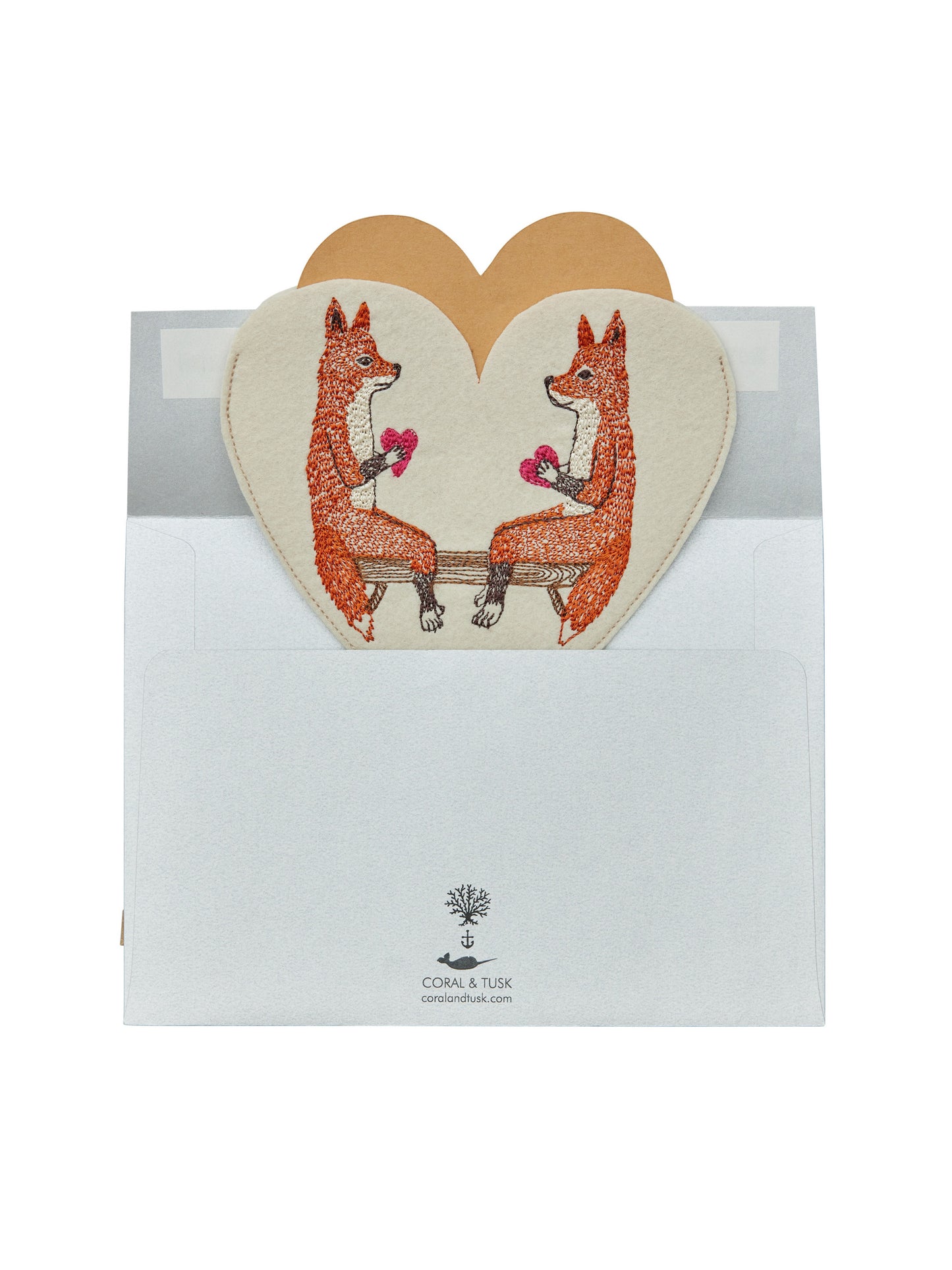 Love｜フェルトエンベロープ Smitten Foxes