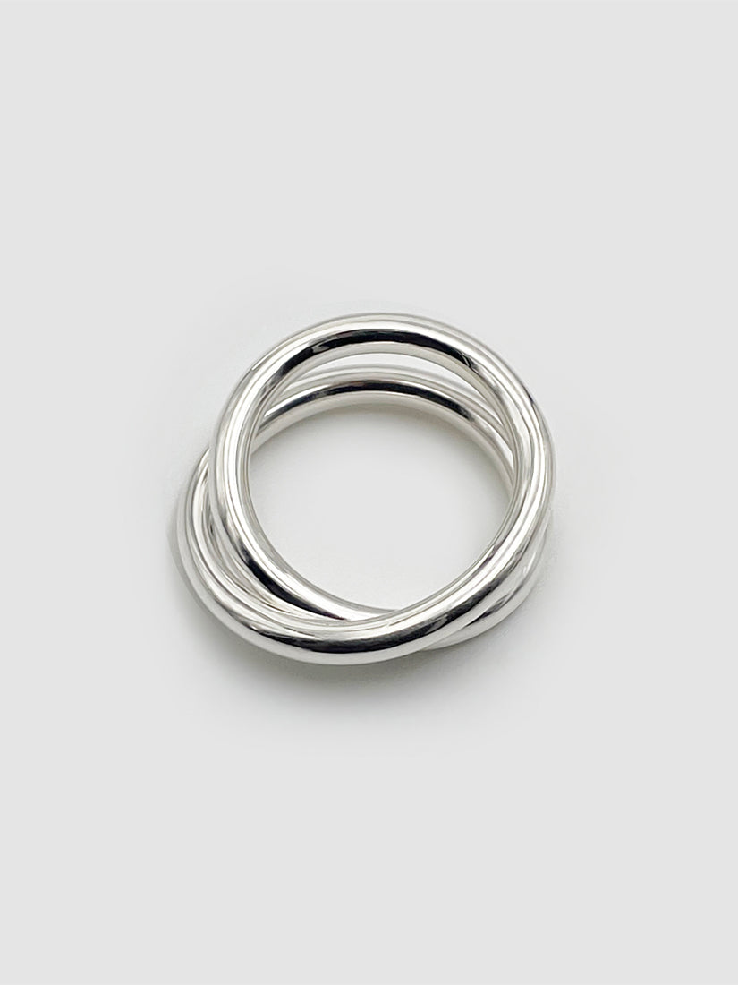 リング 3.0 spiral ring silver