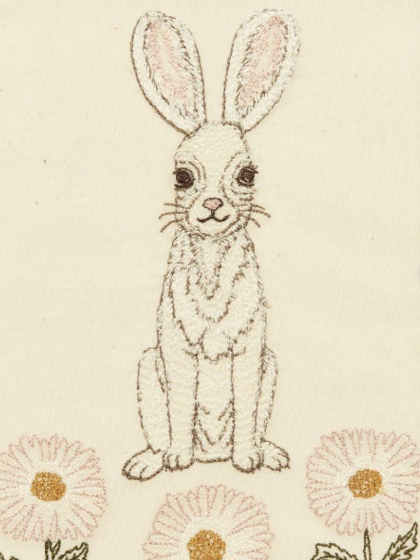 Easter｜刺繍カード Bunny and Daisies Card