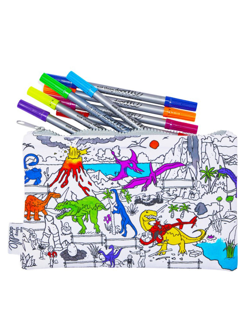 【キッズ】《Eatsleepdoodle》PENCIL CASE　dinosaur