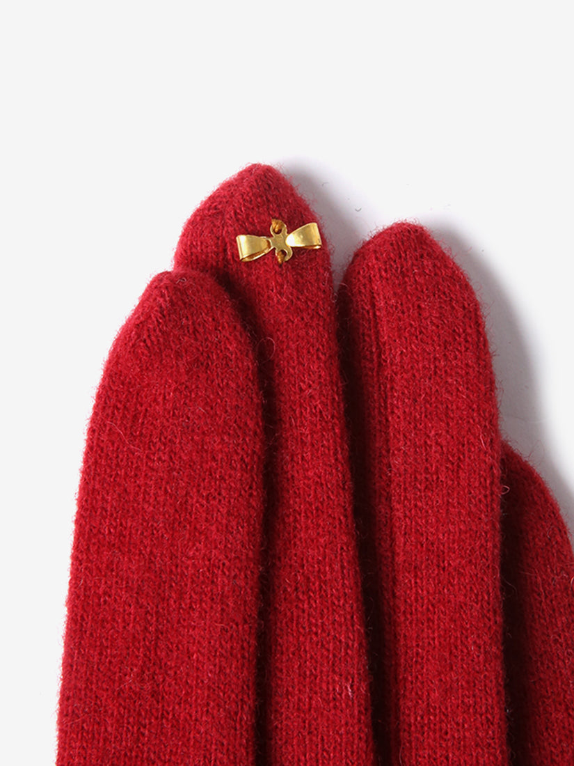 《wool,cube,wool!》ネコグローブ Red