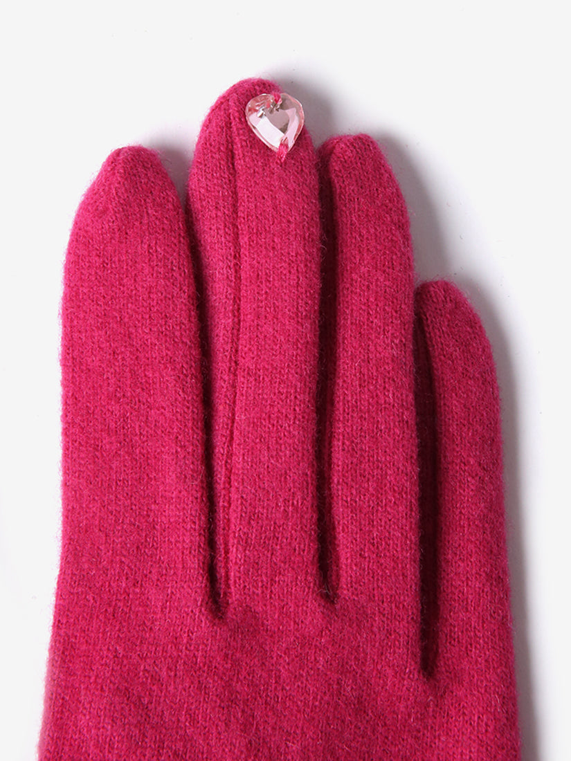 《wool,cube,wool!》パンダグローブ Pink