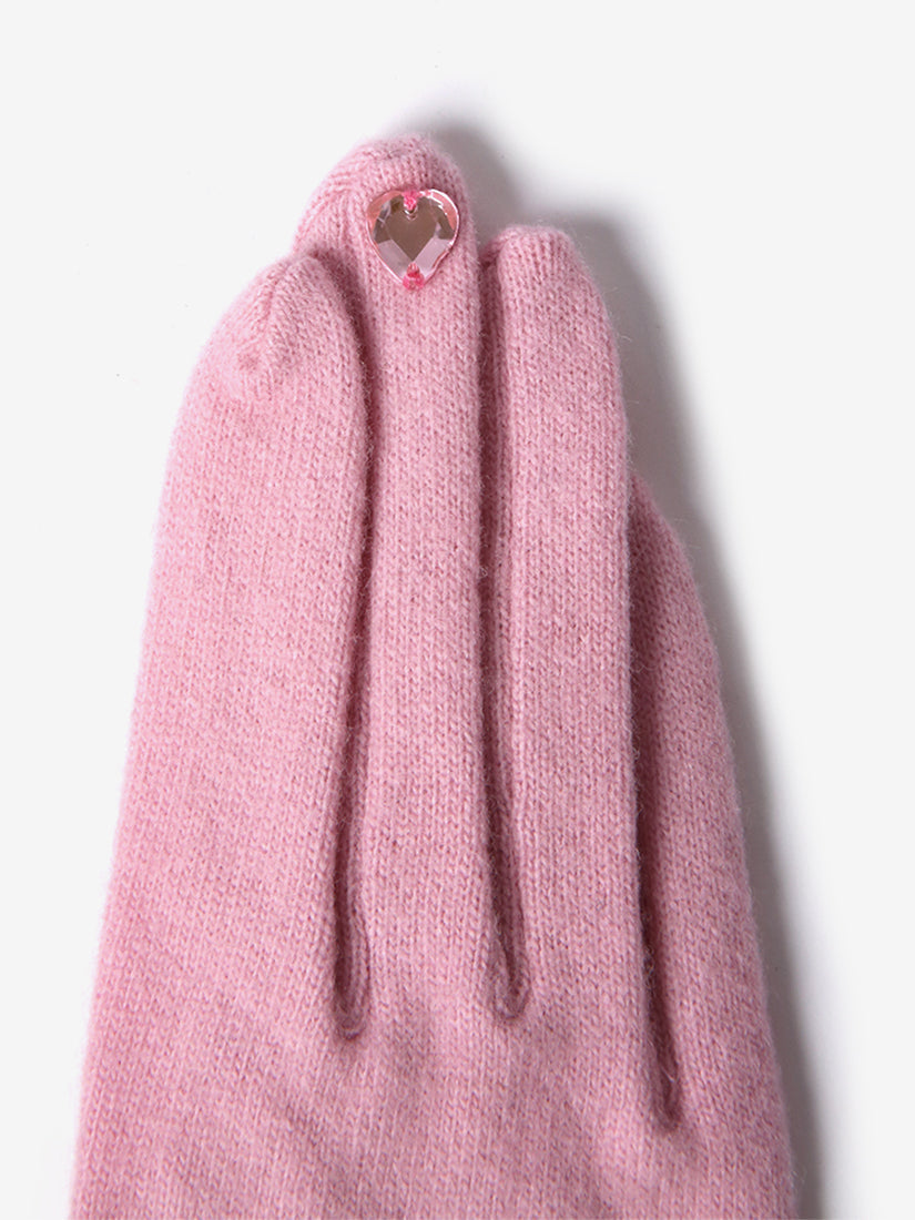 【限定カラー】《wool,cube,wool!》ブタグローブ Light Pink