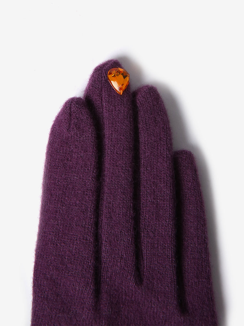 《wool,cube,wool!》ブタグローブ Purple