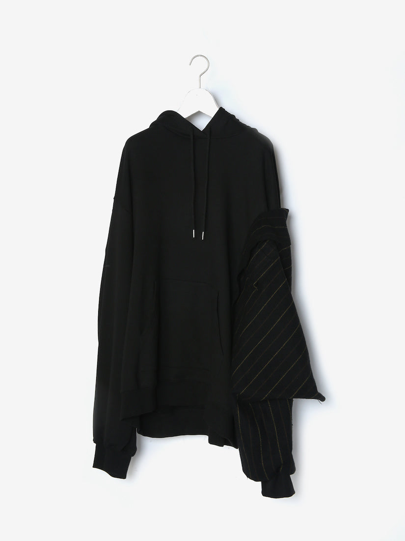 《MOOHONG》SLEEVE LAYERED フーディ