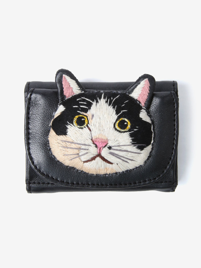 Tuxedo cat wallet（Metallic Black）