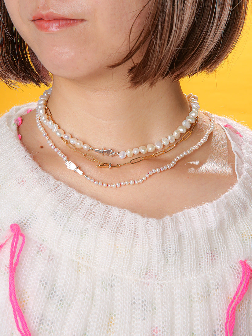 small baroque pearl ネックレス