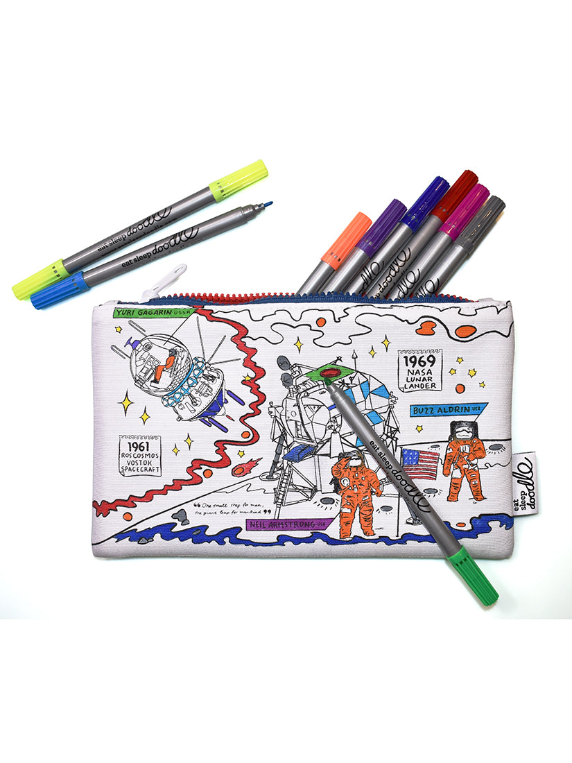 【キッズ】《Eatsleepdoodle》PENCIL CASE　space explorer