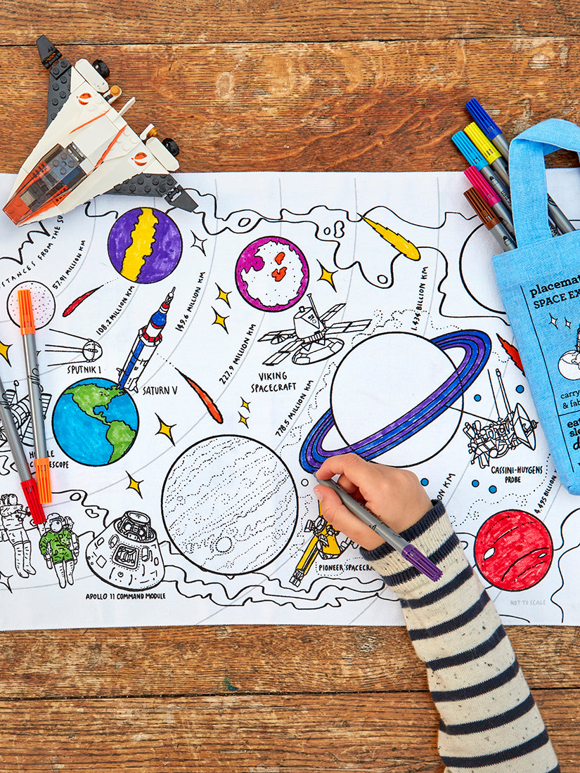 【キッズ】《Eatsleepdoodle》PLACEMAT  "to go"　space explorer