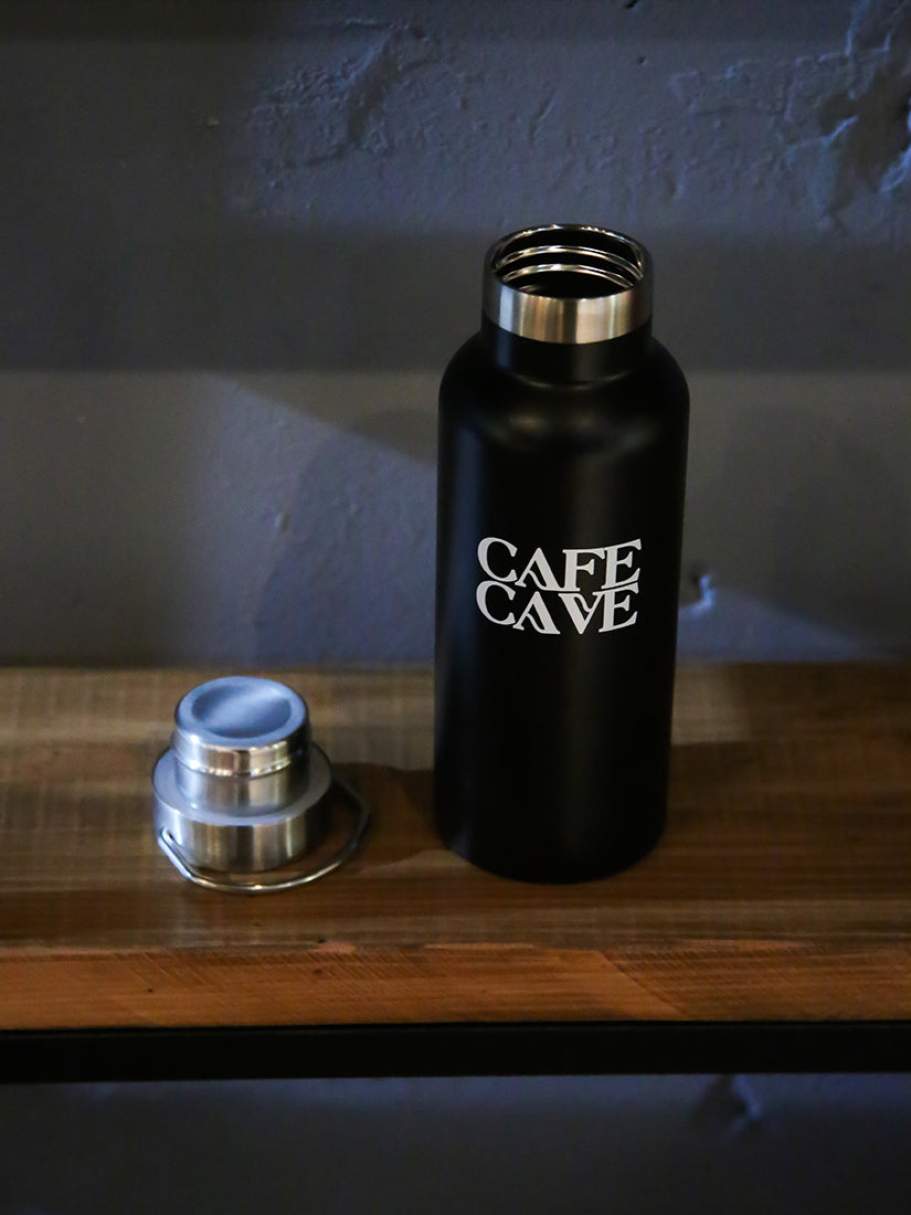 《CAFE CAVE》サーモボトル BLACK