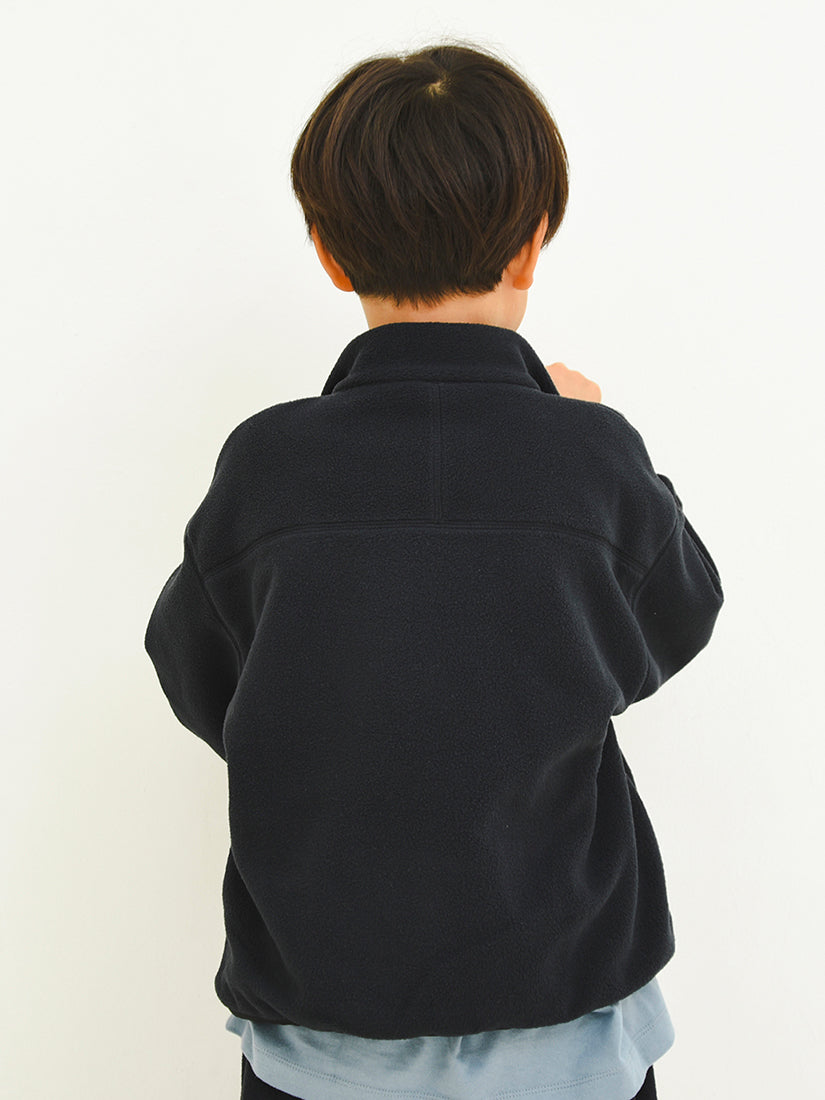 【タイムセール】【キッズ】マイクロフリースHalf ZIP / camel