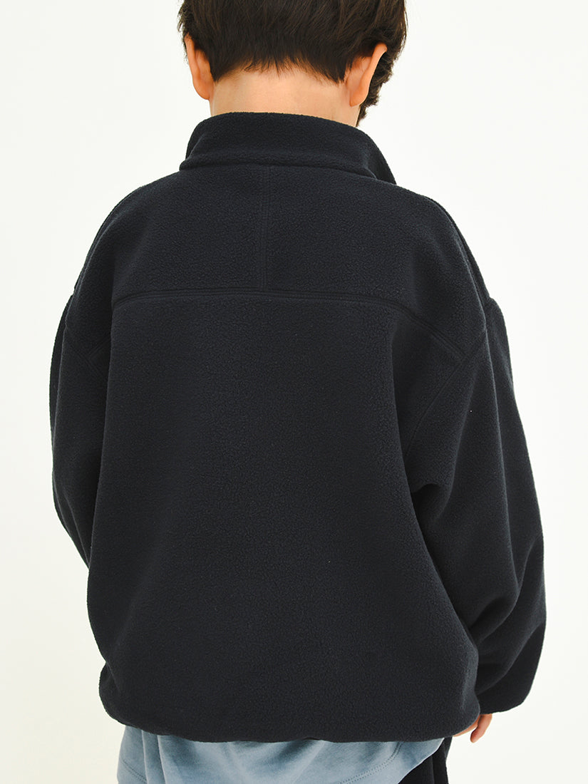 【タイムセール】【キッズ】マイクロフリースHalf ZIP / camel