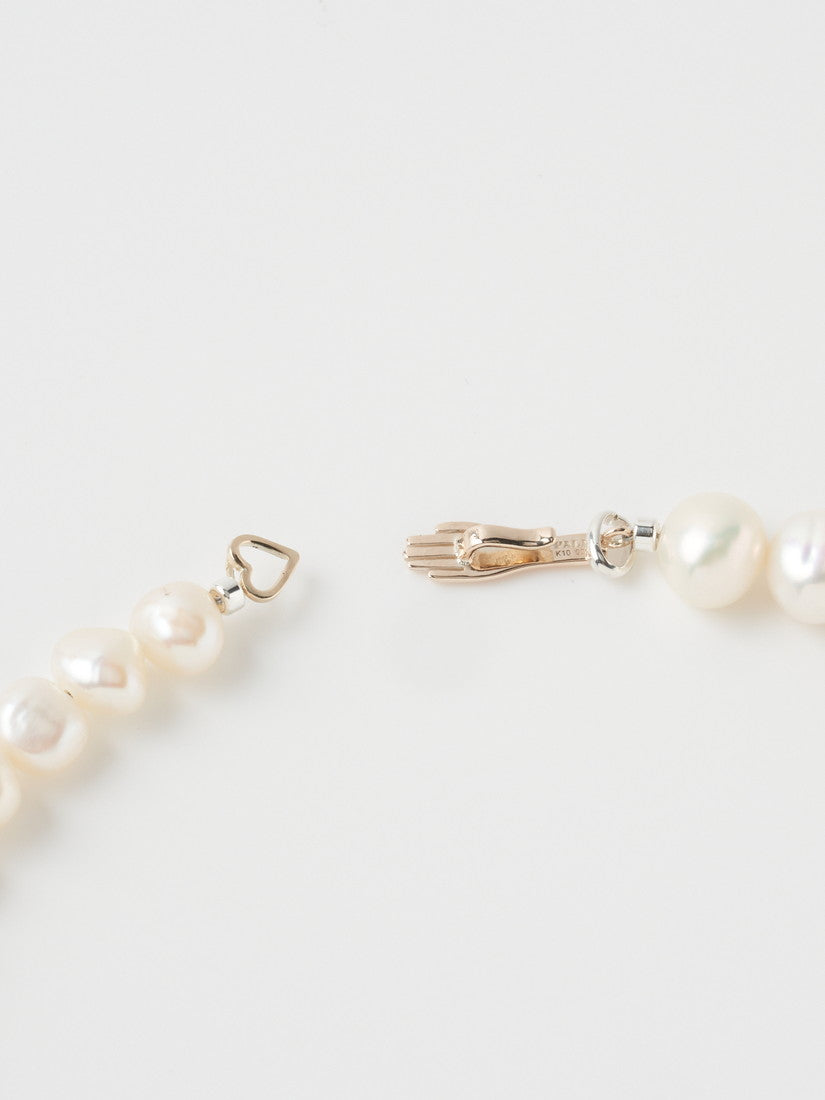 extension necklace baroque pearl ネックレス