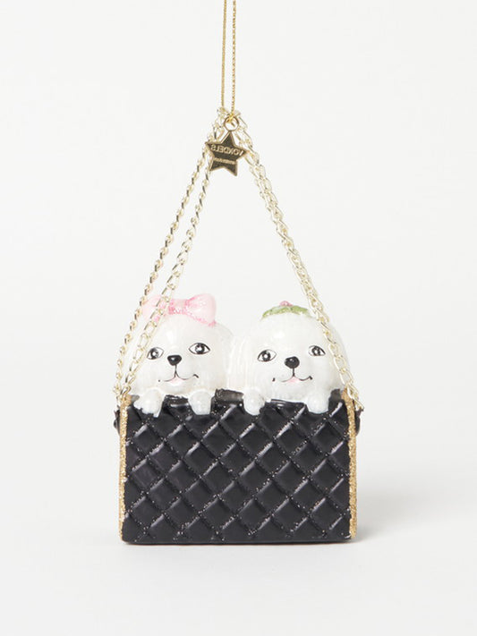 《VONDELS》オーナメント fashion bag with dogs