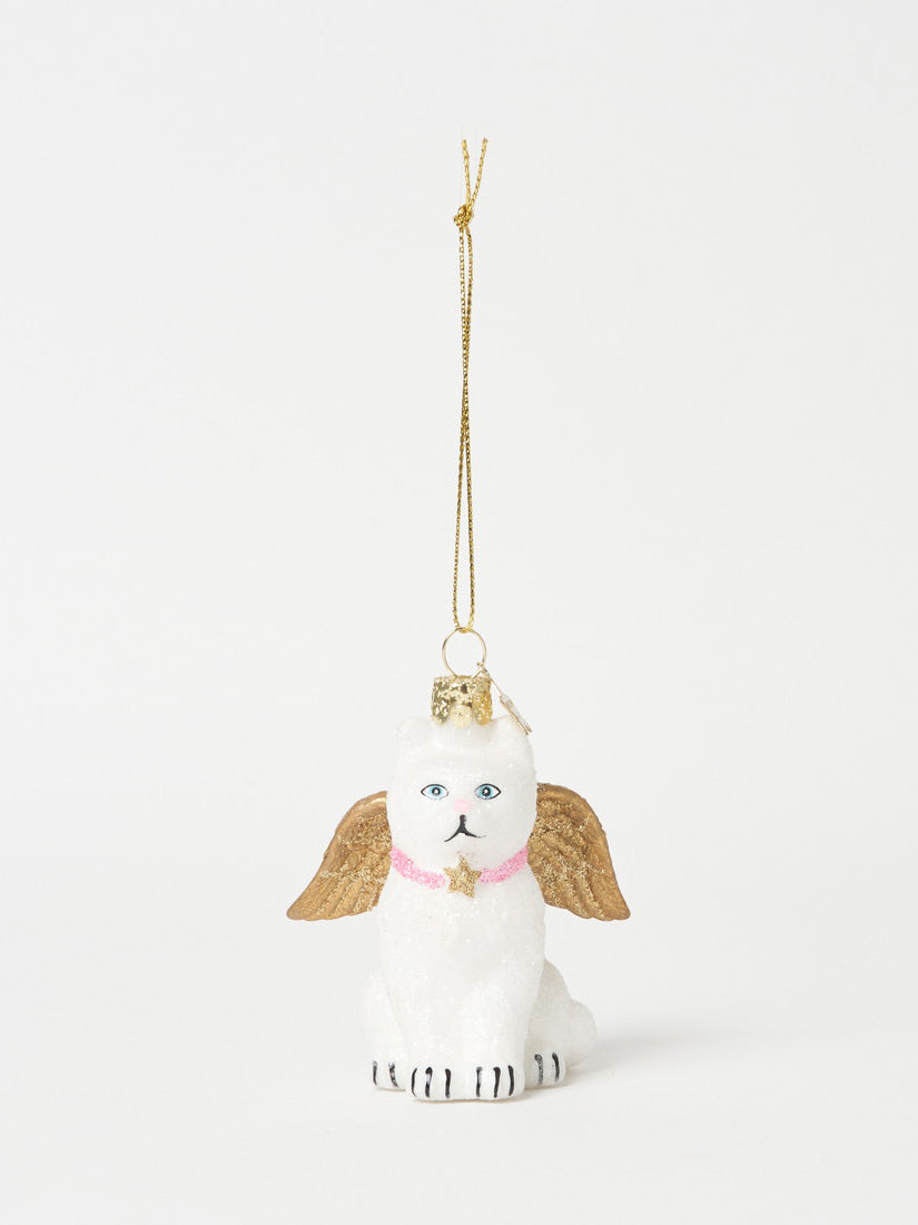 《VONDELS》オーナメント white cat with gold wings