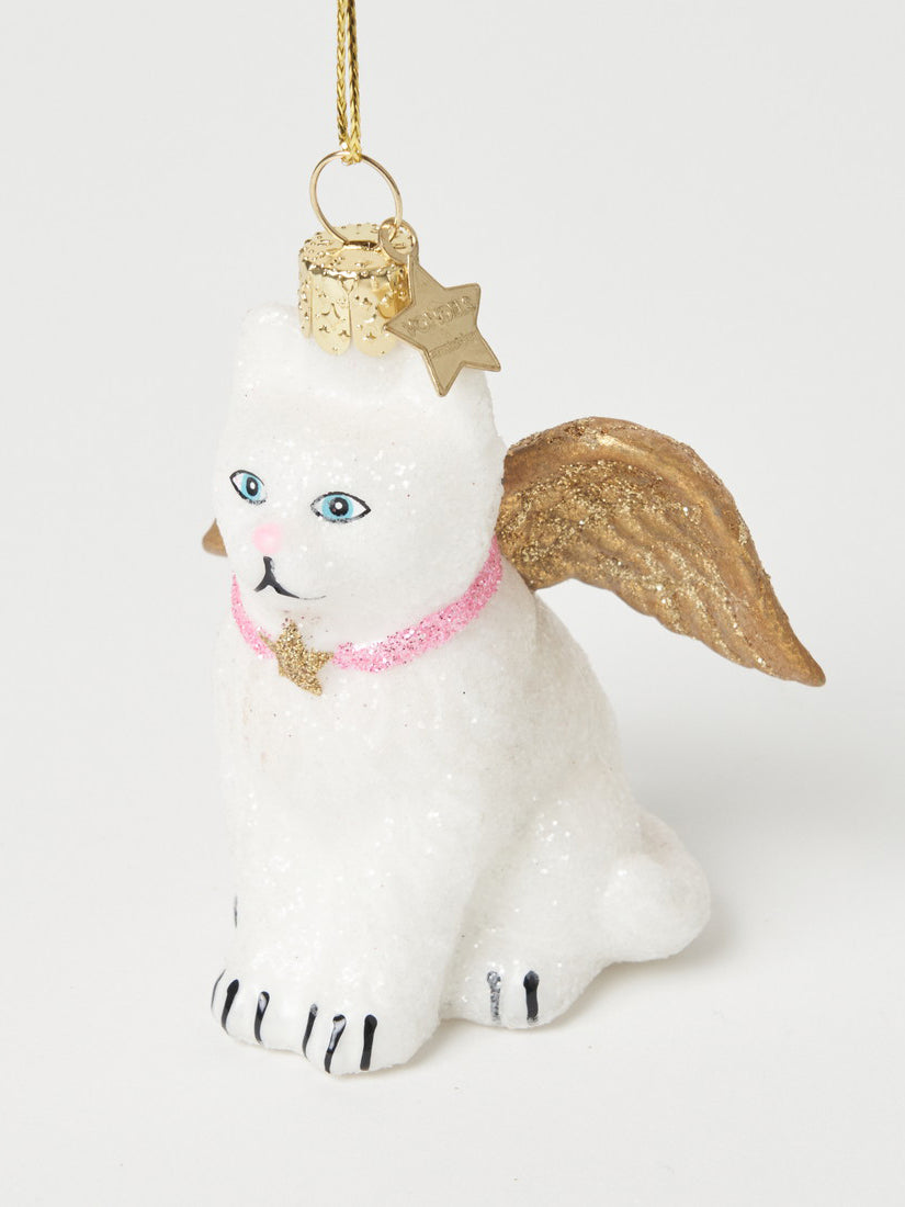 《VONDELS》オーナメント white cat with gold wings