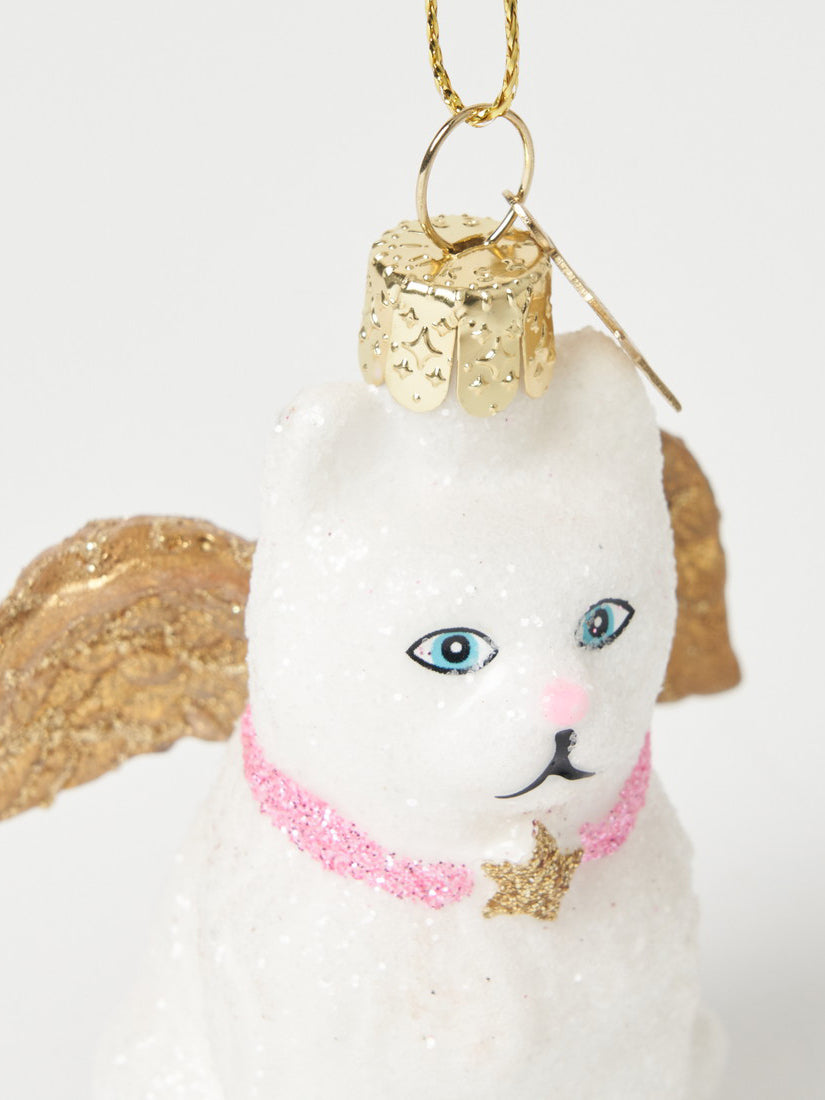 《VONDELS》オーナメント white cat with gold wings