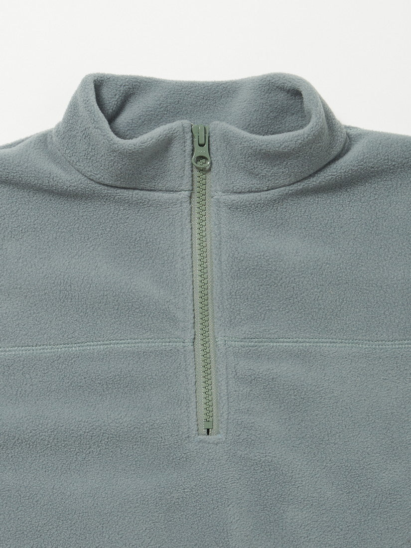 【タイムセール】【キッズ】マイクロフリースHalf ZIP / green