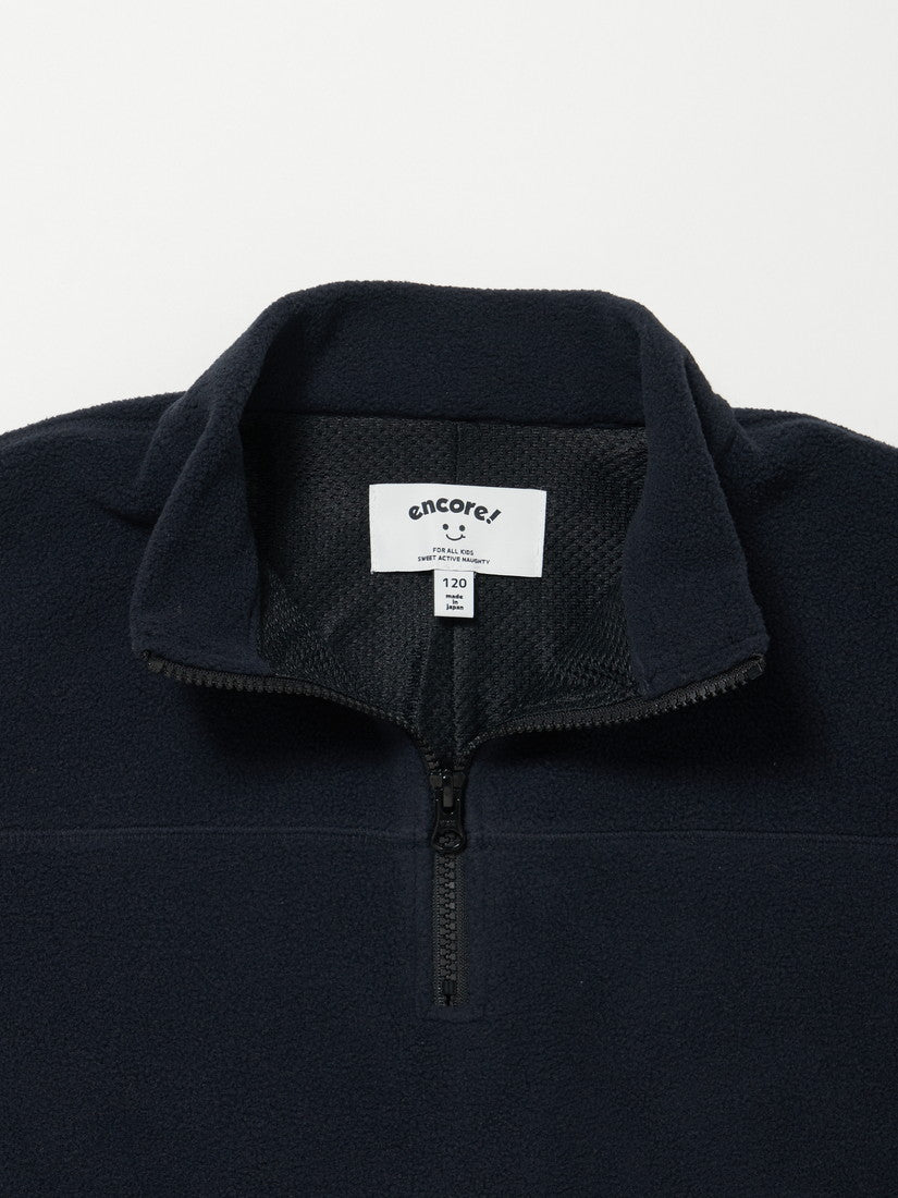 【タイムセール】【キッズ】マイクロフリースHalf ZIP / navy