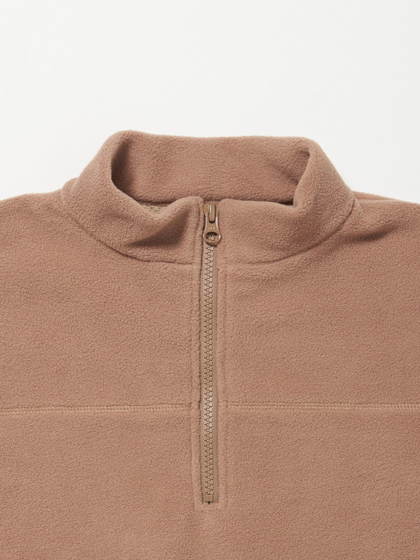 【タイムセール】【キッズ】マイクロフリースHalf ZIP / camel