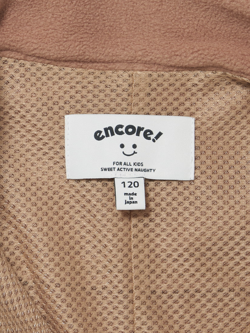 【タイムセール】【キッズ】マイクロフリースHalf ZIP / camel