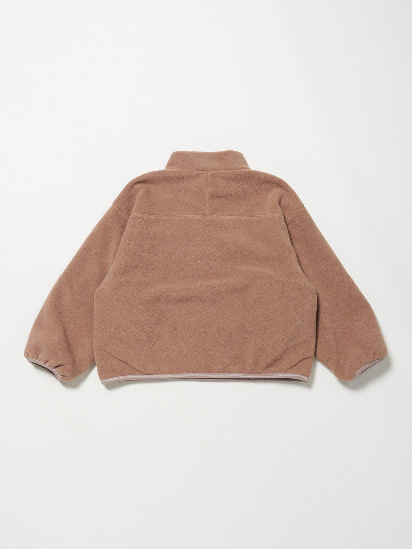 【タイムセール】【キッズ】マイクロフリースHalf ZIP / camel