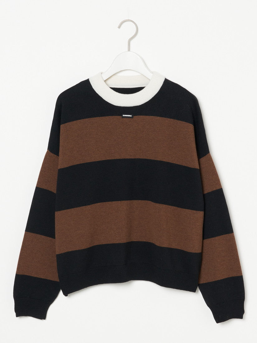 MERINO WOOL STRIPED セーター