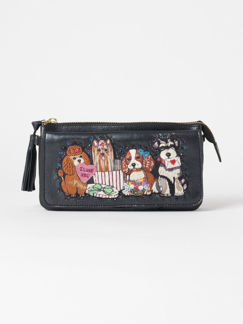 【限定商品】お財布ポシェット Puppies Bringing Love