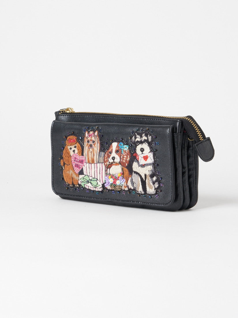 【限定商品】お財布ポシェット Puppies Bringing Love