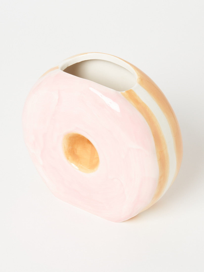 《DOIY》フラワーベース Fast Food Donut Pink