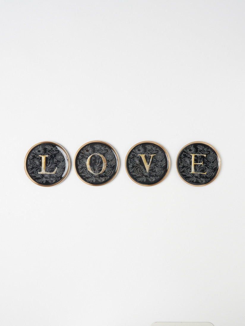 Sous Verres Enluminure LOVE コースターセット