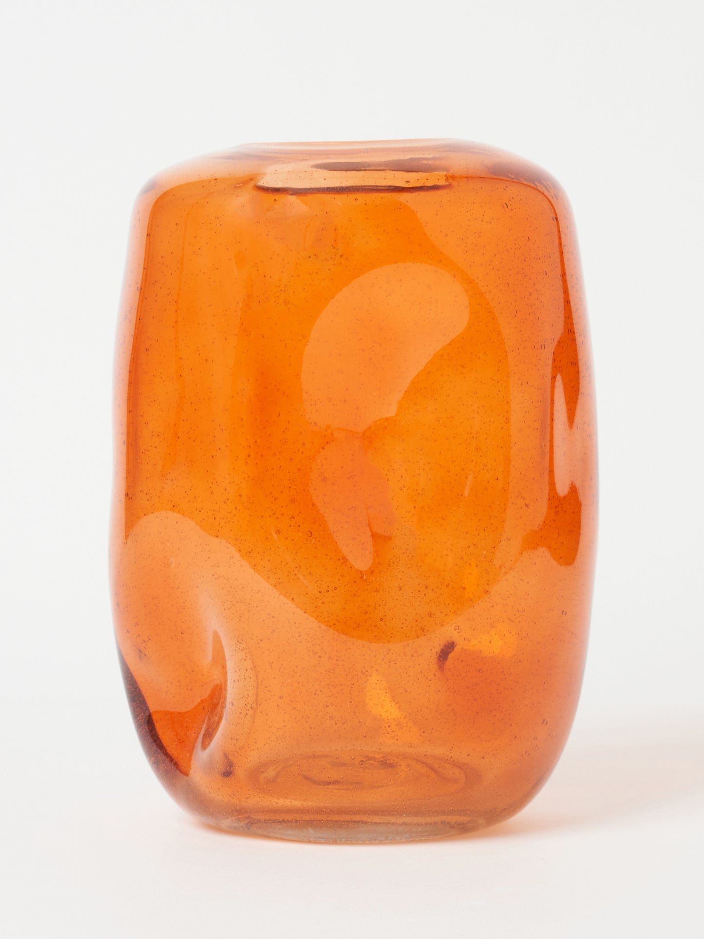 Vase bubble orange