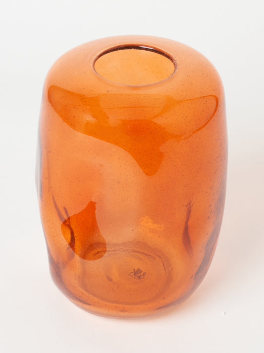 Vase bubble orange