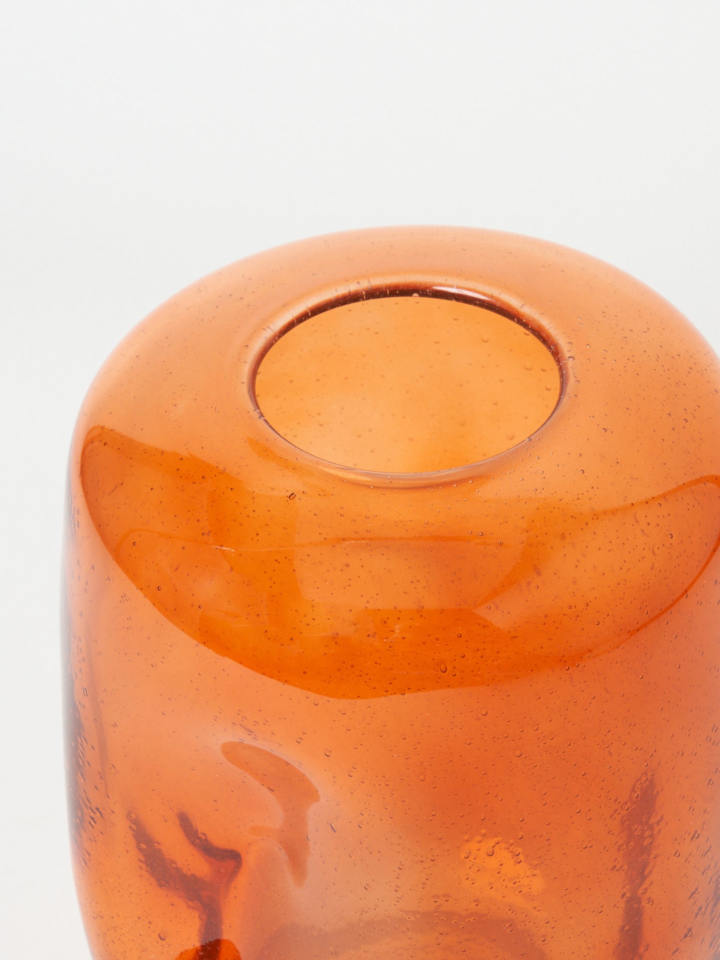 Vase bubble orange