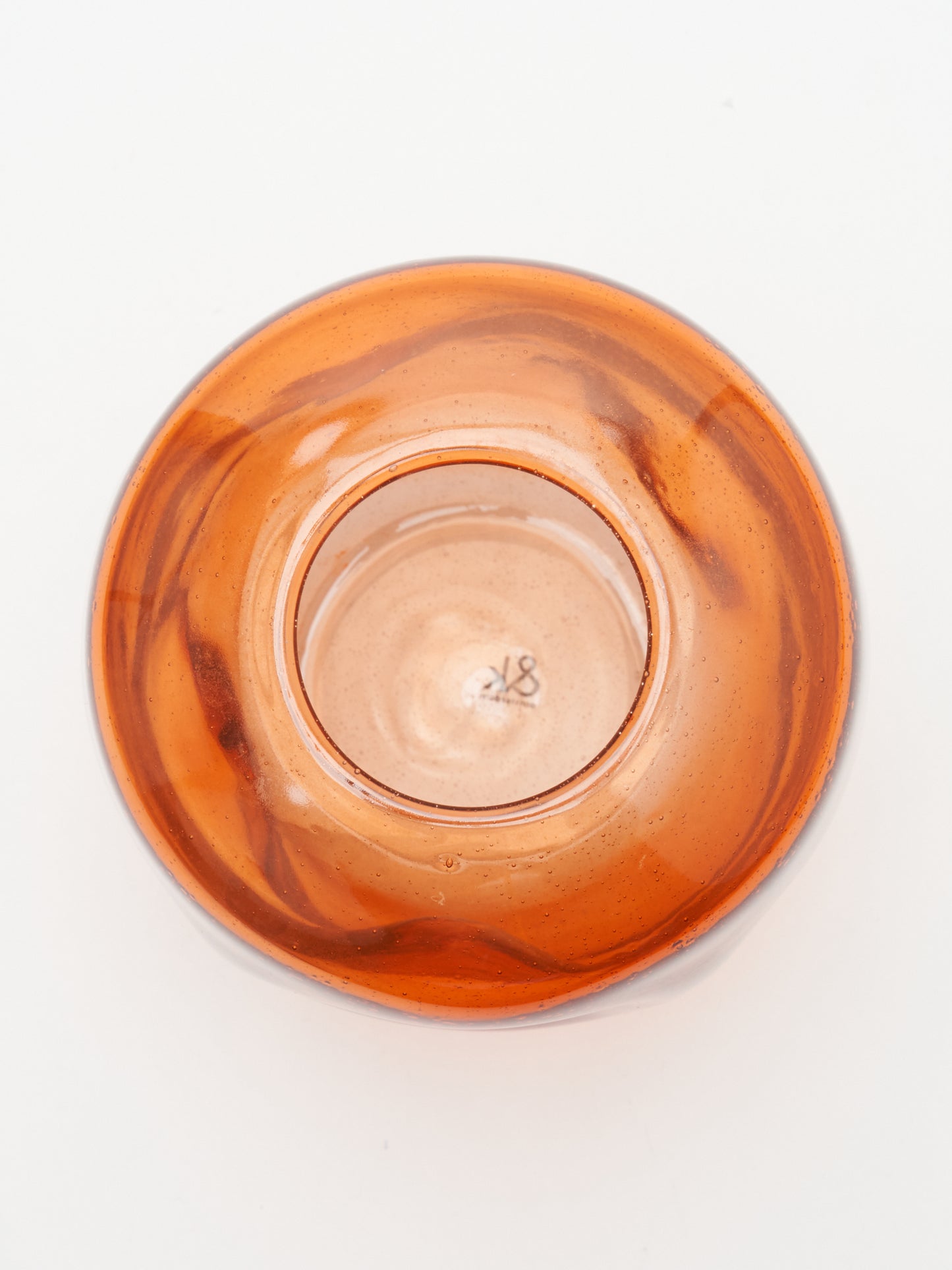 Vase bubble orange