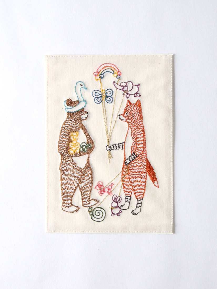 刺繍カード Balloon Animals