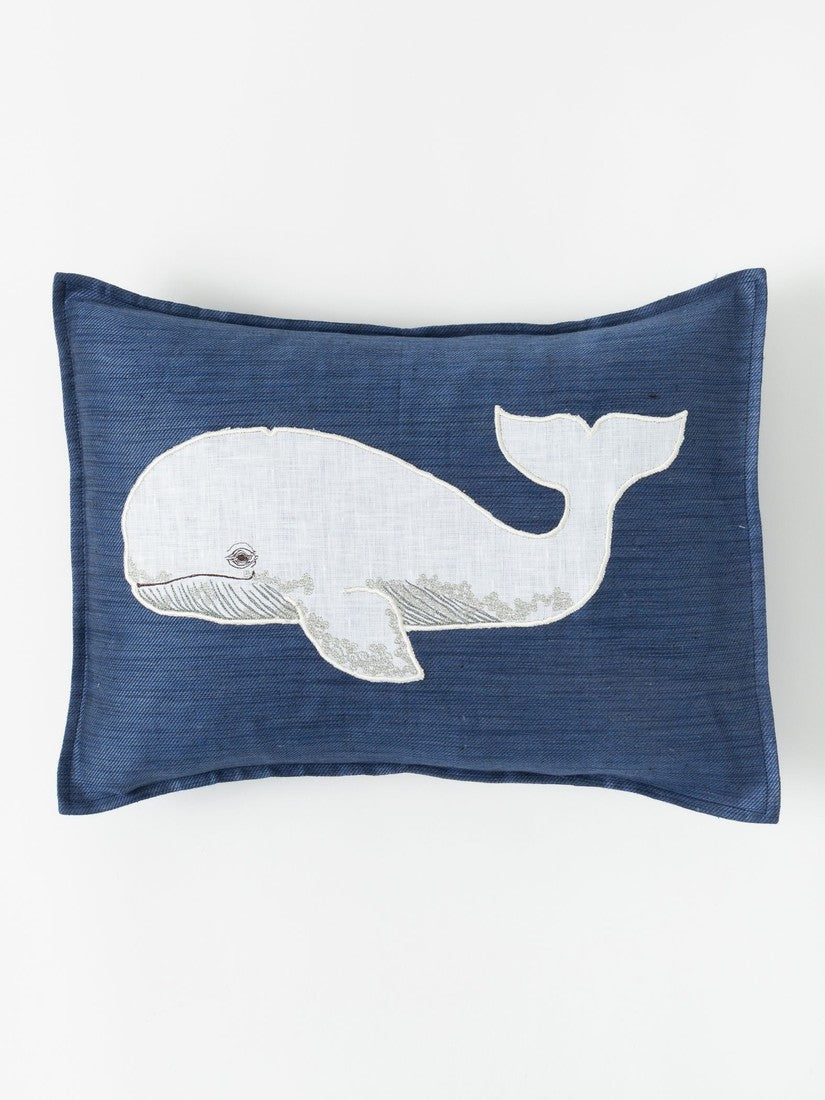 クッションカバー 30x40 Whale Applique